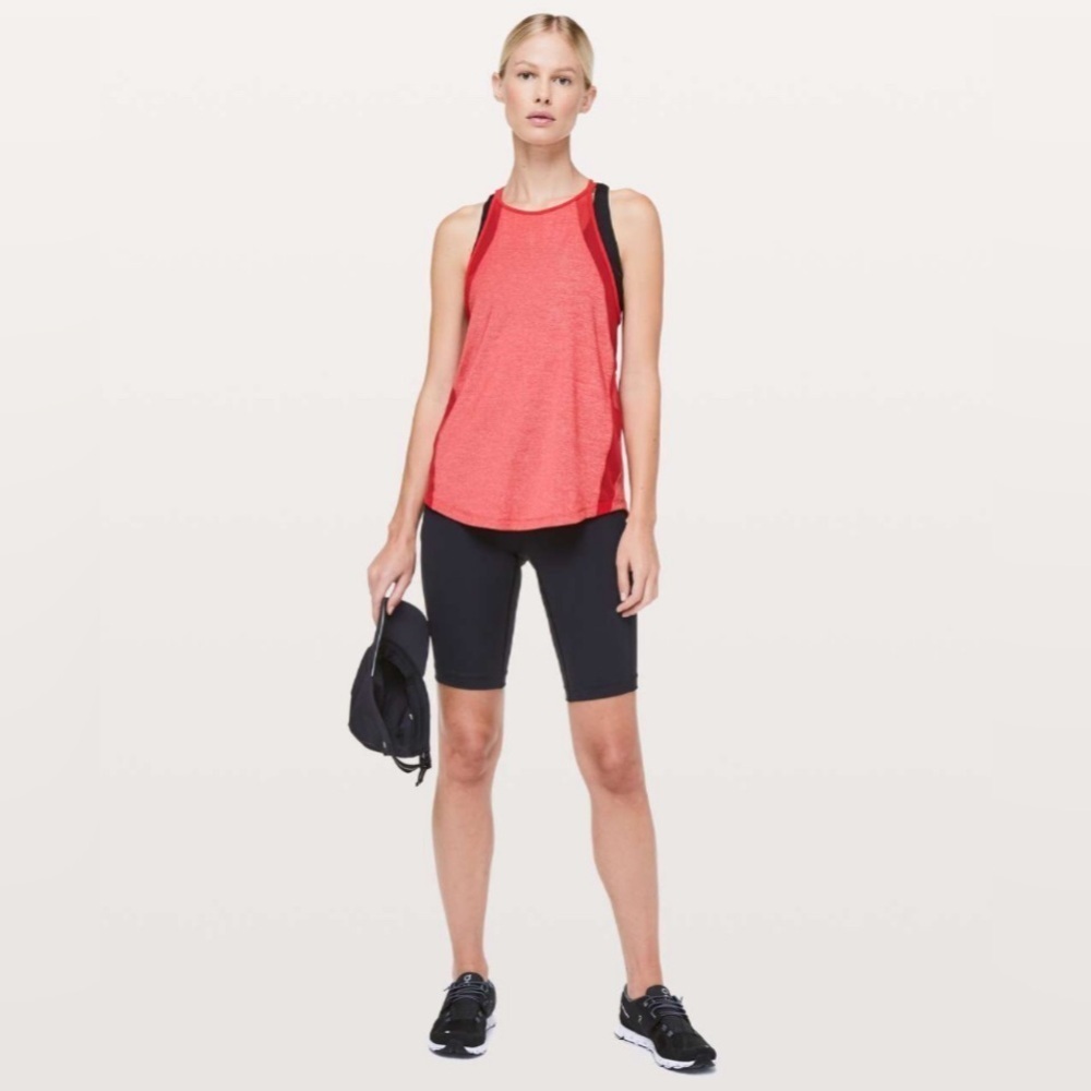Lululemon Run Off Route Tank in True Red